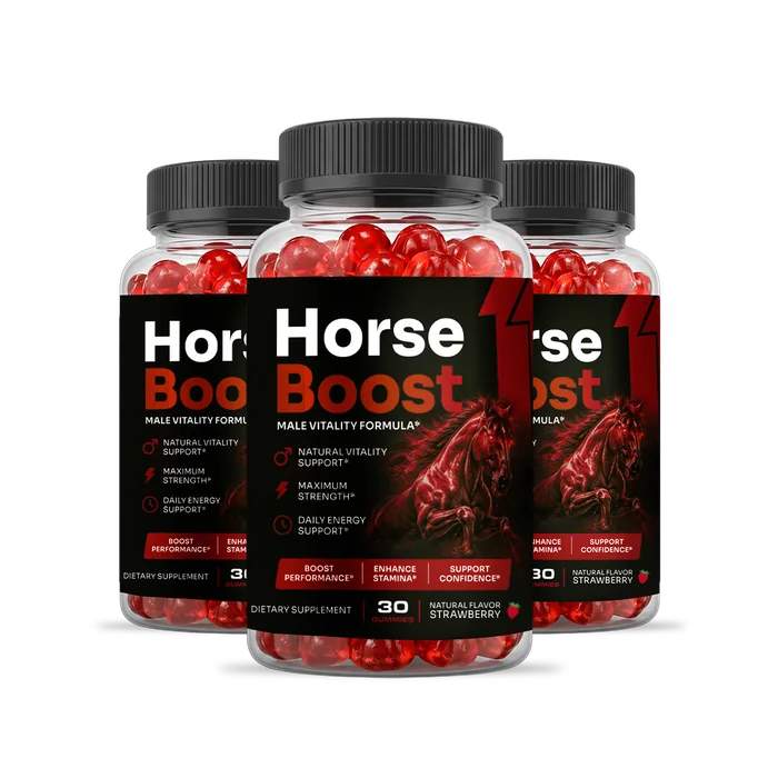 Horse Boost three-bottle package of men's vitality gummies